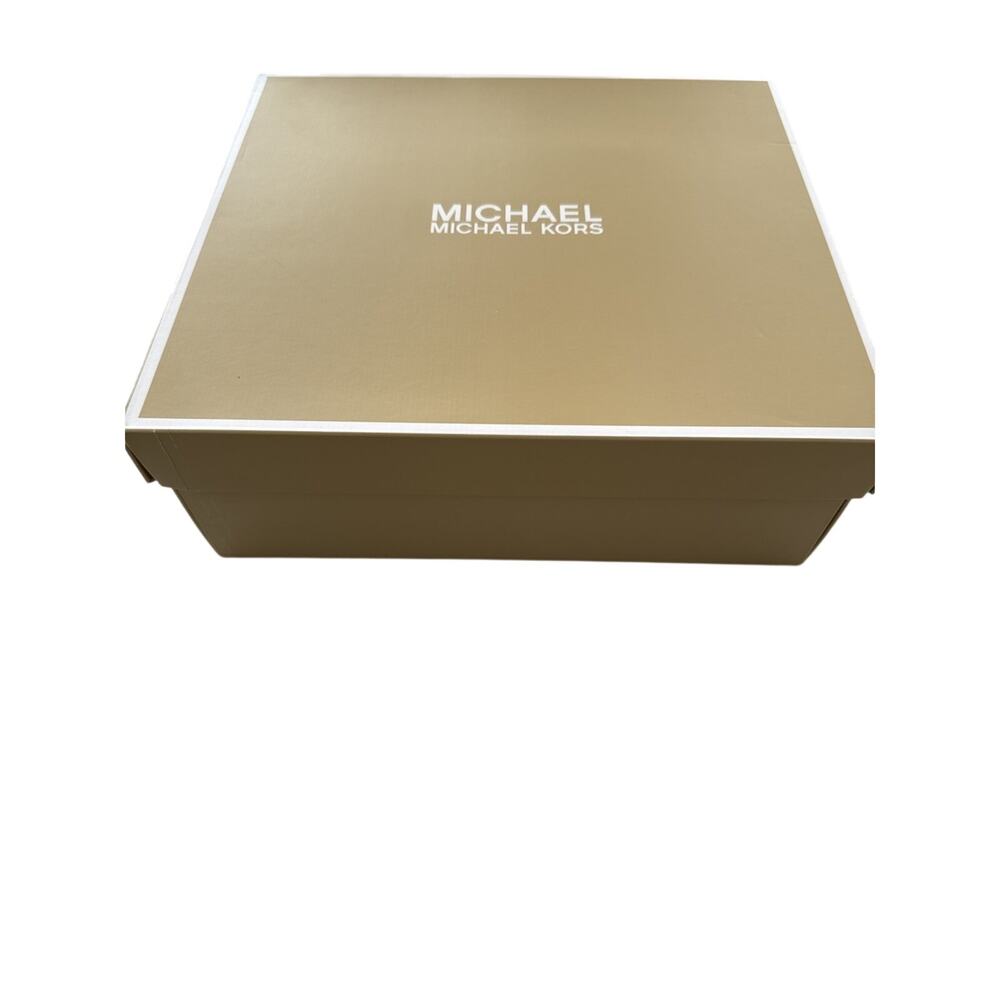 Michael Kors Toni Trainer Size 7 US Women In White & Gold - Brand New - Picture 8 of 8